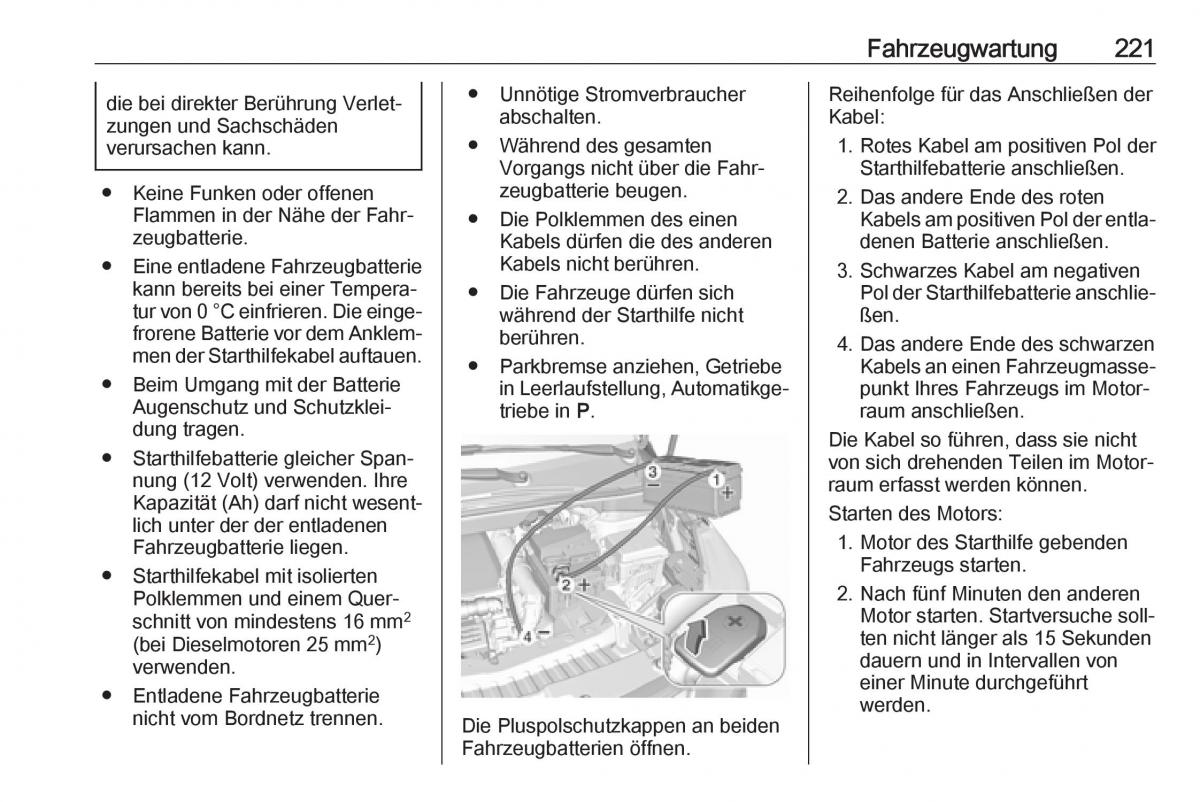 Opel Crossland X Handbuch / page 223