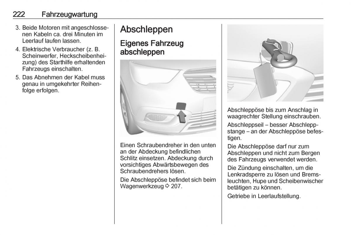 Opel Crossland X Handbuch / page 224