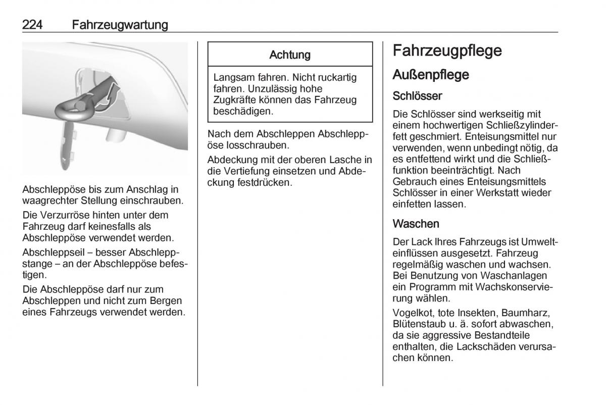 Opel Crossland X Handbuch / page 226