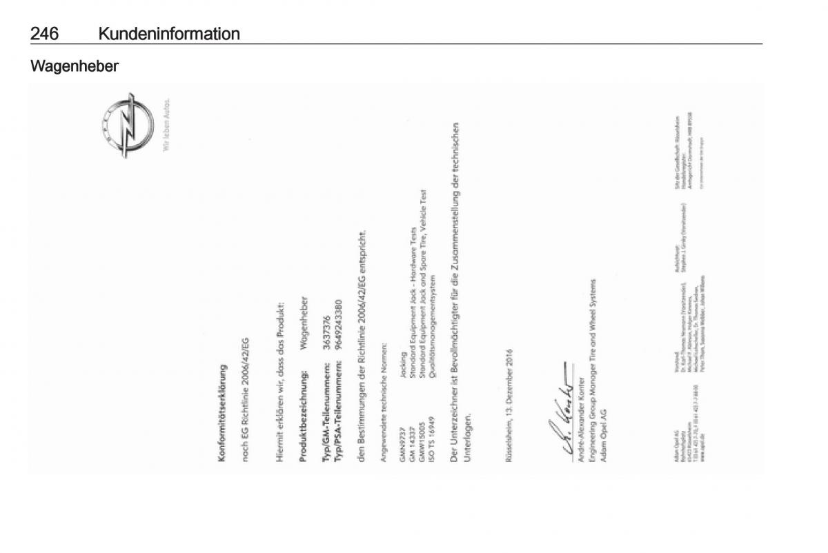 Opel Crossland X Handbuch / page 248