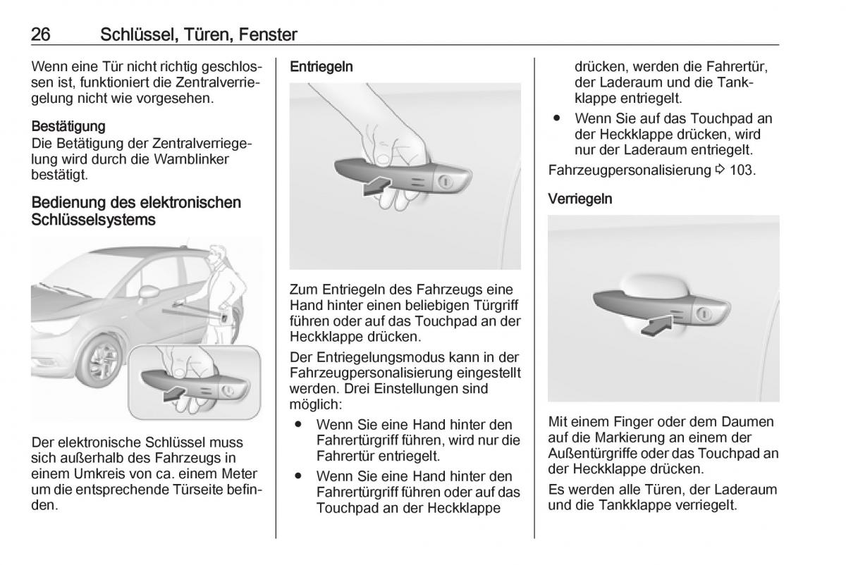 Opel Crossland X Handbuch / page 28