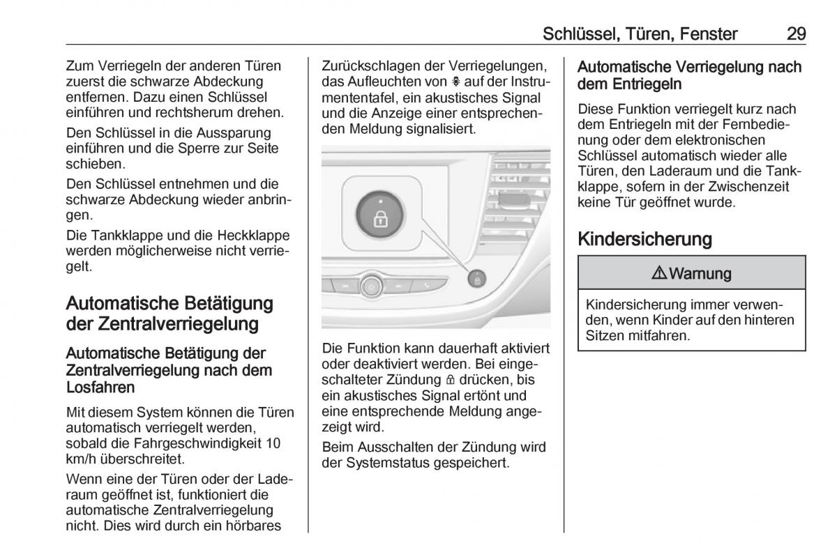 Opel Crossland X Handbuch / page 31