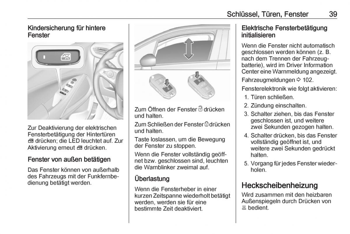 Opel Crossland X Handbuch / page 41