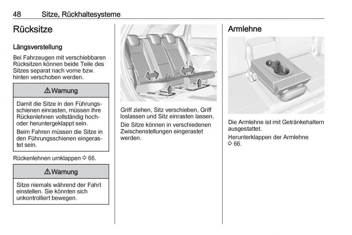 Opel Crossland X Handbuch / page 50