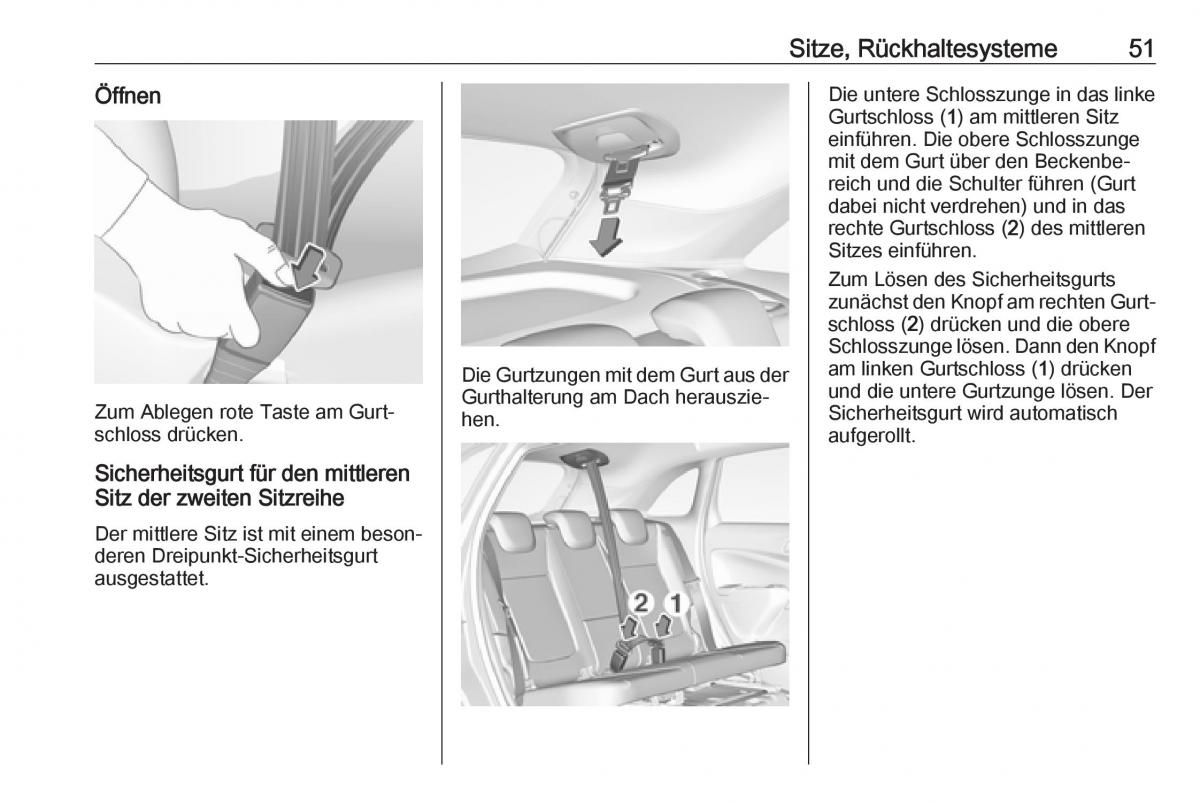 Opel Crossland X Handbuch / page 53