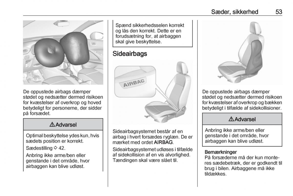 manual  Opel Crossland X Bilens instruktionsbog / page 55