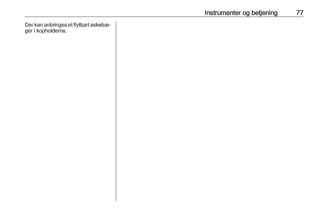 manual  Opel Crossland X Bilens instruktionsbog / page 79