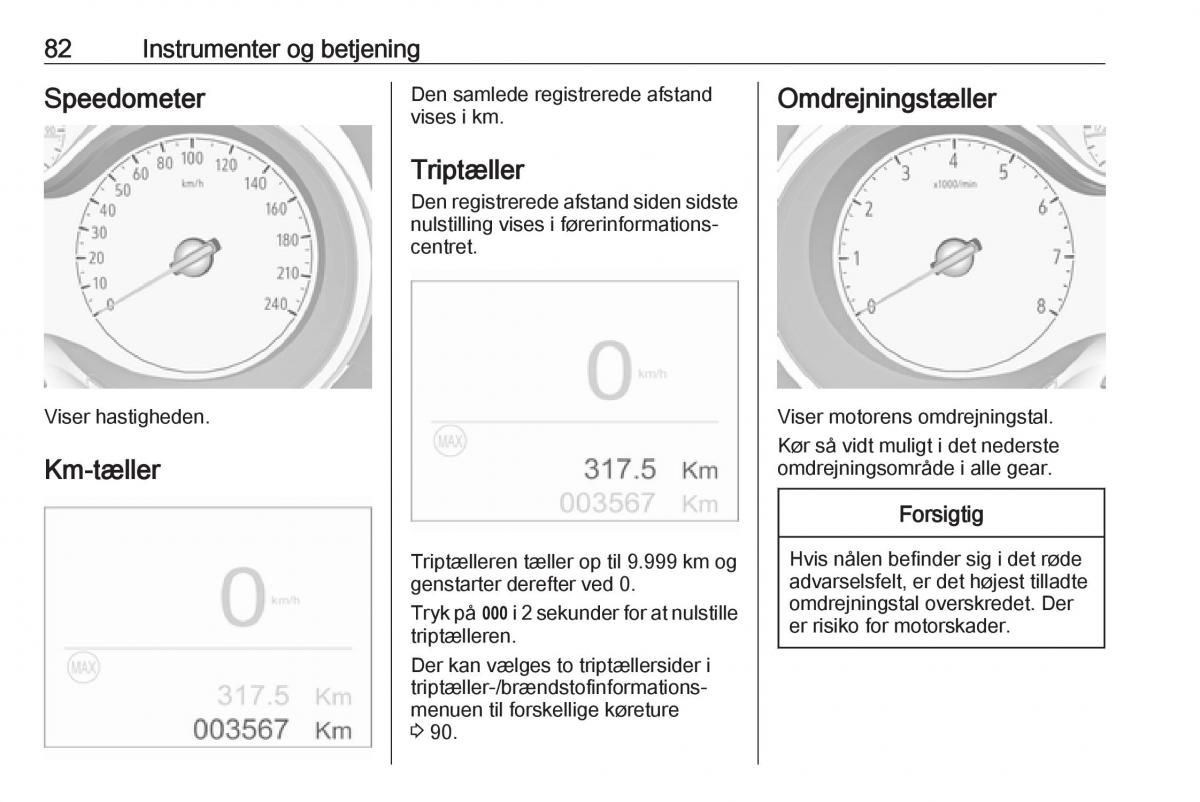 manual  Opel Crossland X Bilens instruktionsbog / page 84