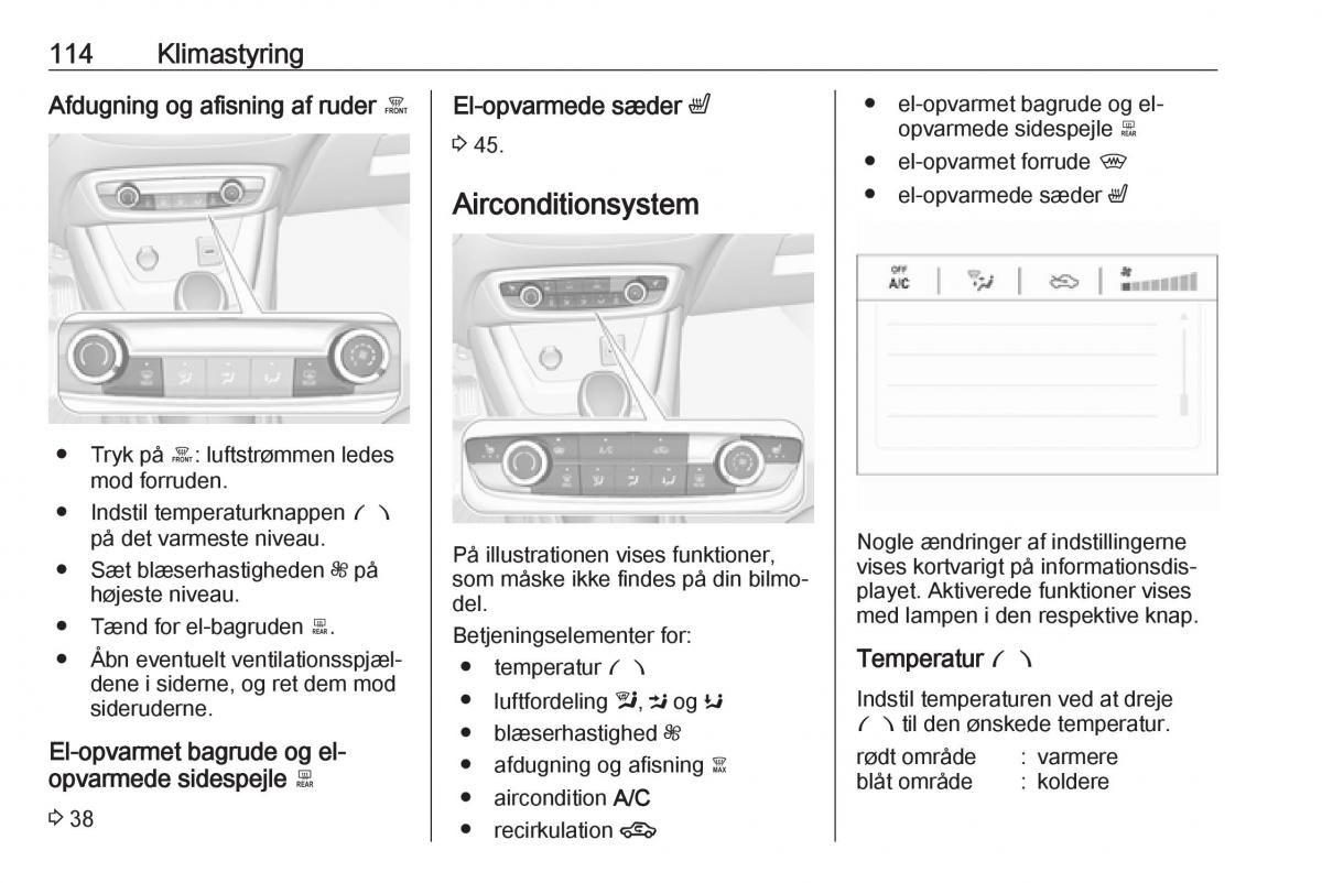 manual  Opel Crossland X Bilens instruktionsbog / page 116