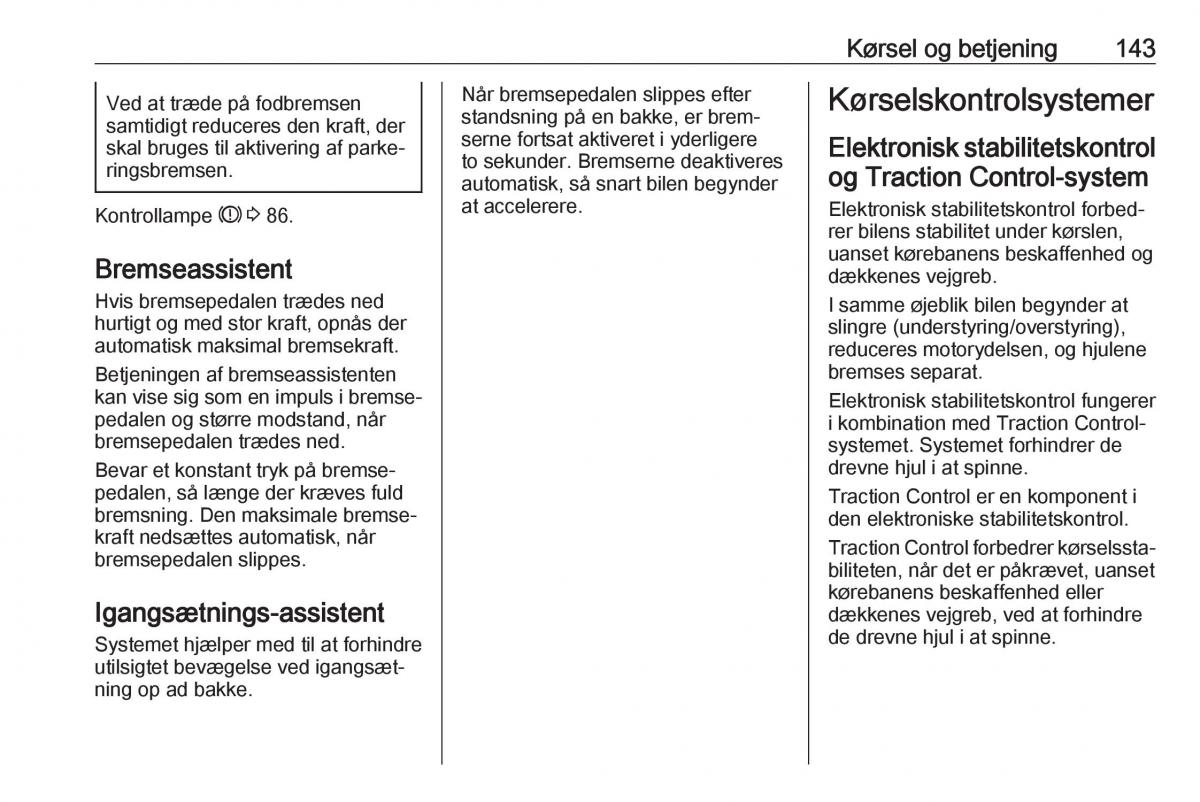 manual  Opel Crossland X Bilens instruktionsbog / page 145