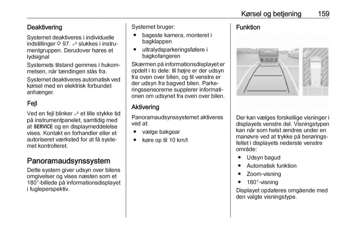 manual  Opel Crossland X Bilens instruktionsbog / page 161