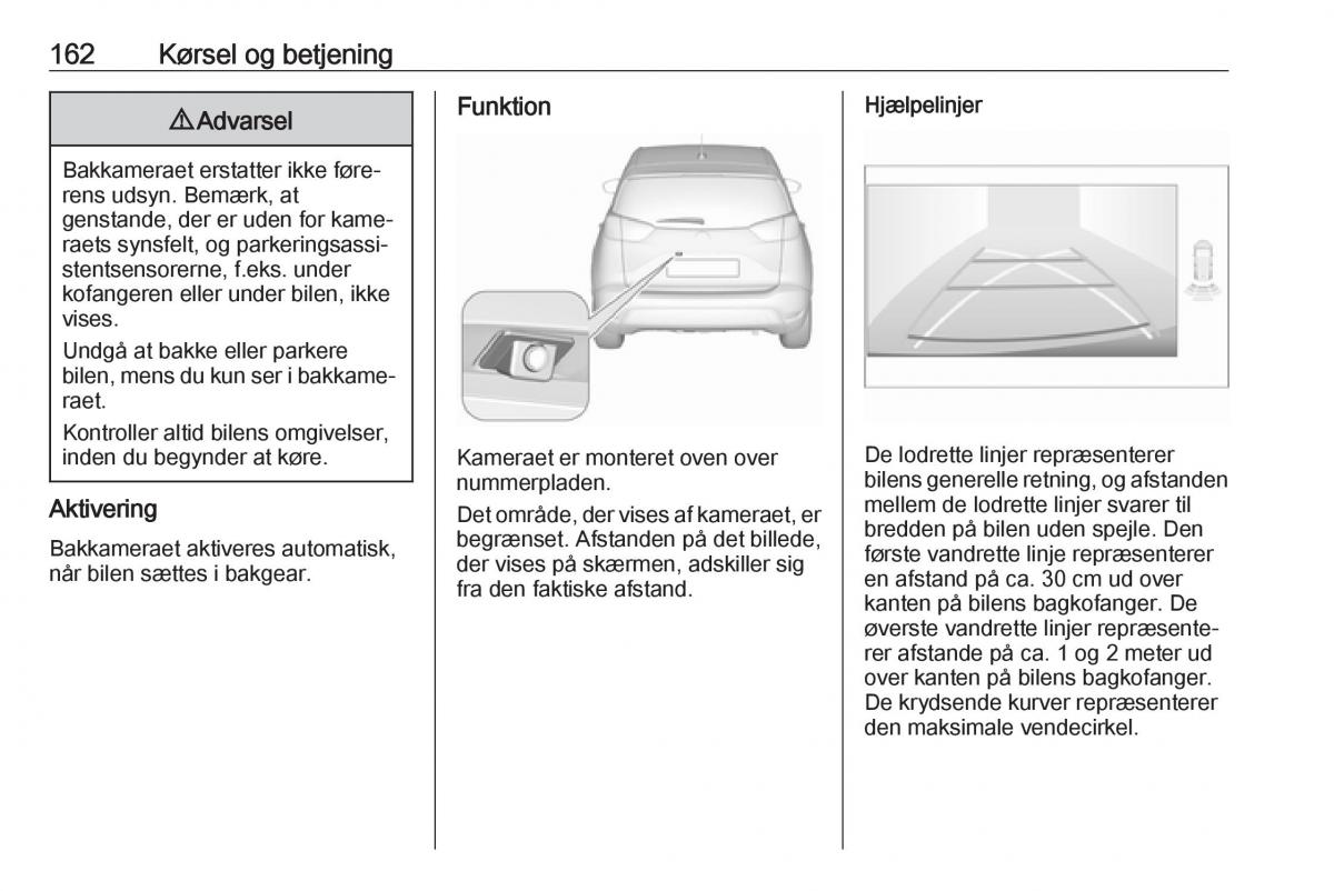 manual  Opel Crossland X Bilens instruktionsbog / page 164