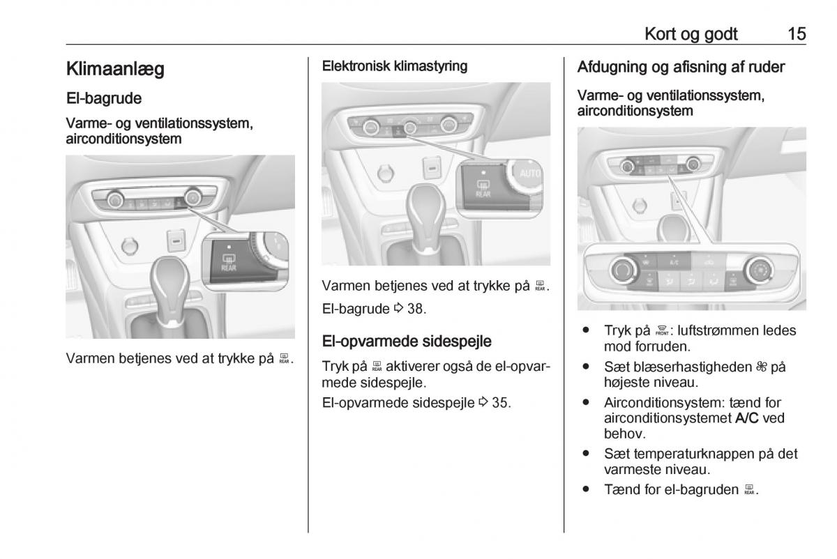 manual  Opel Crossland X Bilens instruktionsbog / page 17