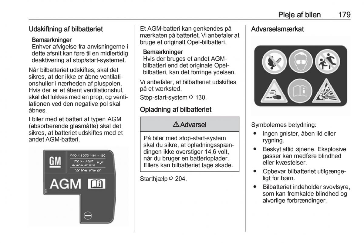 manual  Opel Crossland X Bilens instruktionsbog / page 181