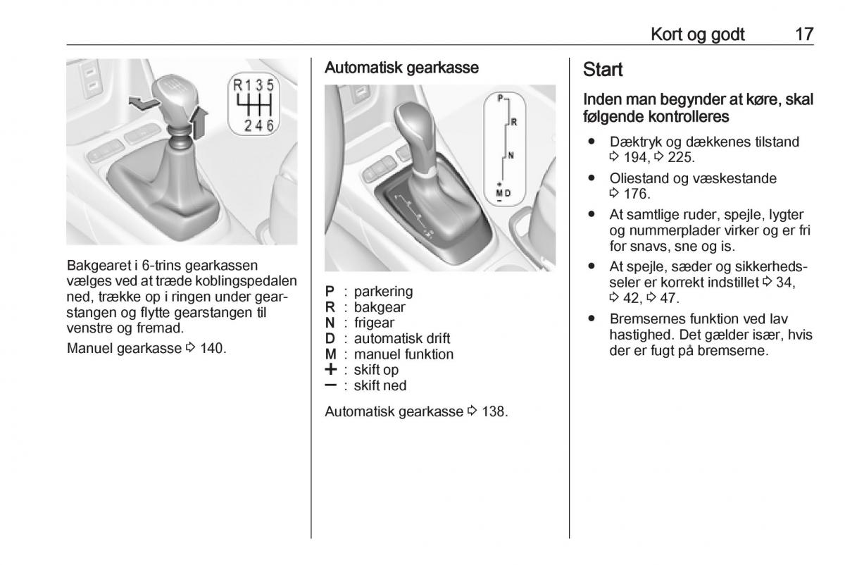 manual  Opel Crossland X Bilens instruktionsbog / page 19