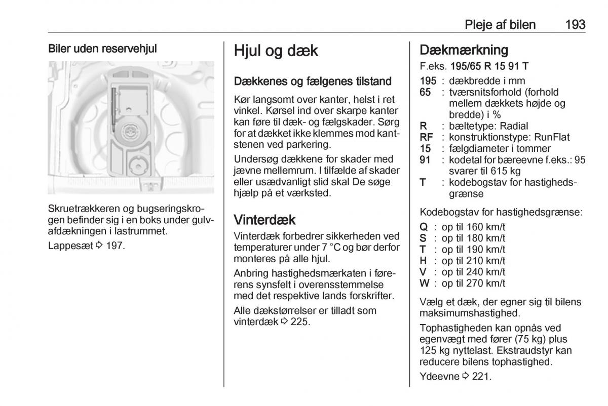 manual  Opel Crossland X Bilens instruktionsbog / page 195