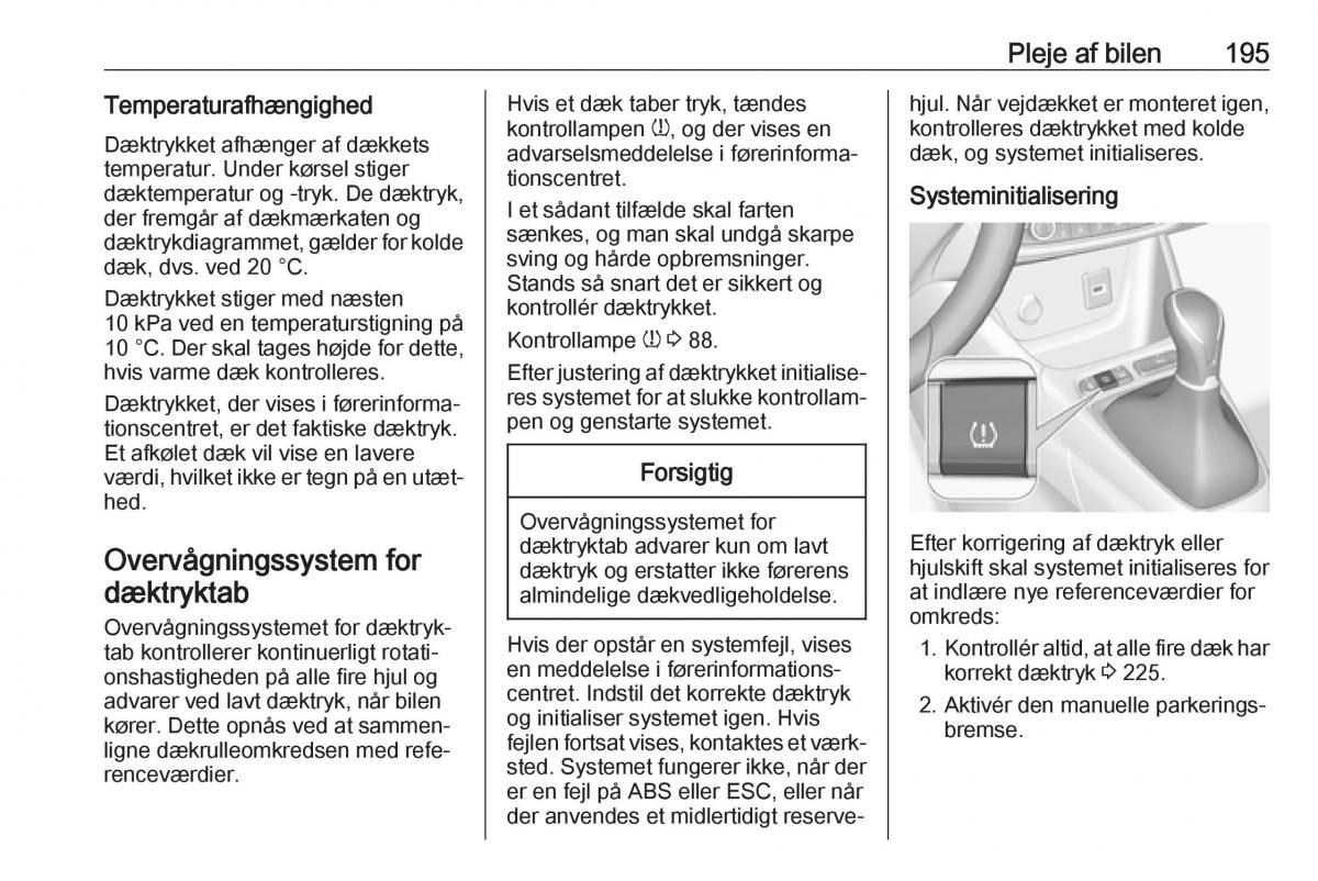 manual  Opel Crossland X Bilens instruktionsbog / page 197