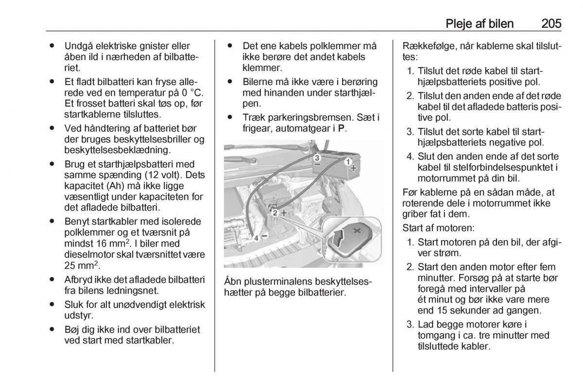 manual  Opel Crossland X Bilens instruktionsbog / page 207