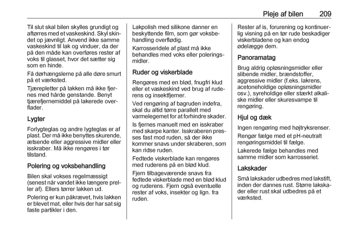 manual  Opel Crossland X Bilens instruktionsbog / page 211