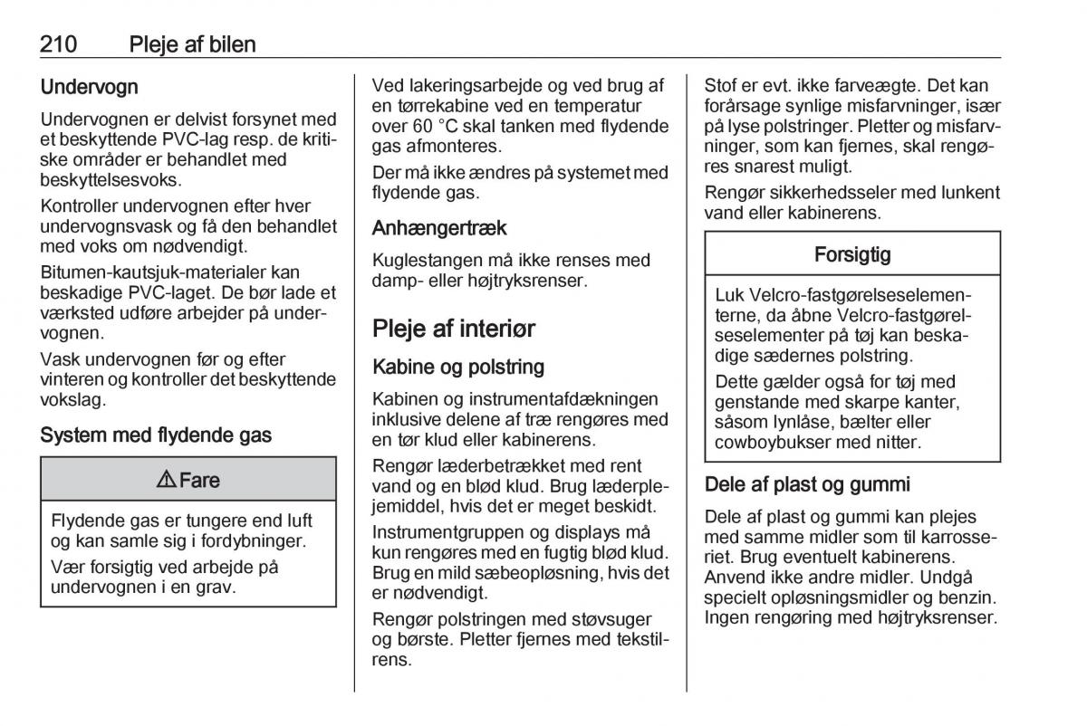 manual  Opel Crossland X Bilens instruktionsbog / page 212