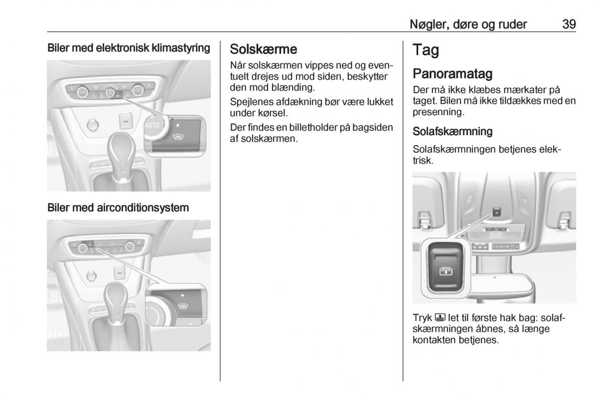 manual  Opel Crossland X Bilens instruktionsbog / page 41