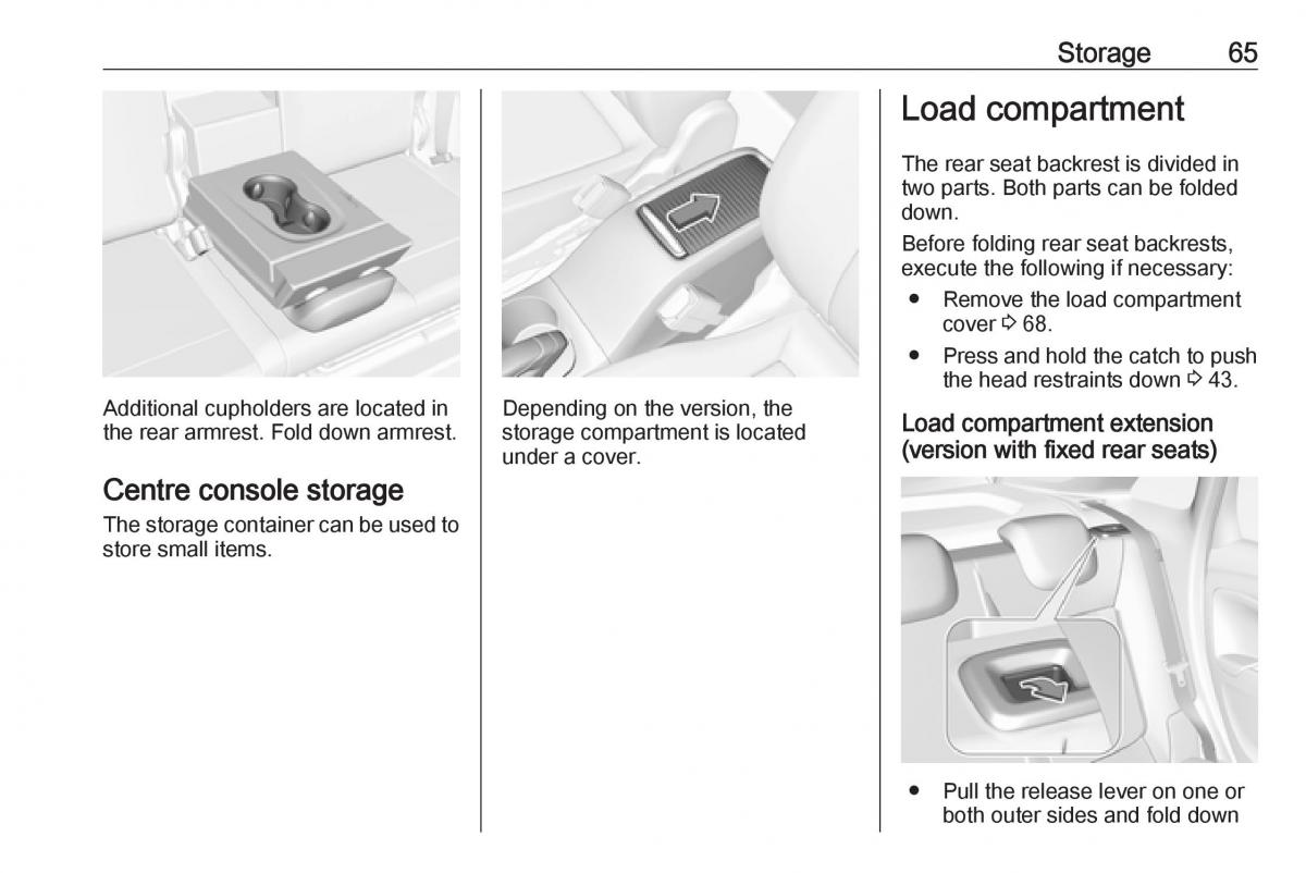 Opel Crossland X owners manual / page 67