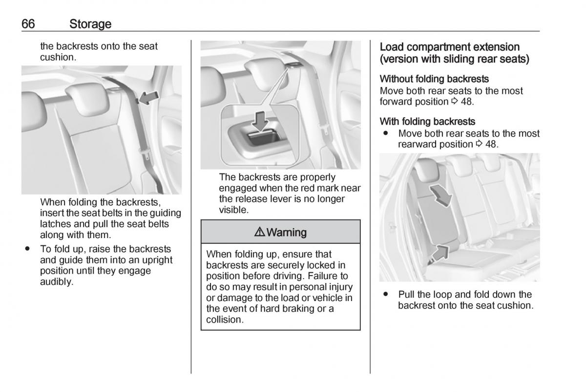 Opel Crossland X owners manual / page 68