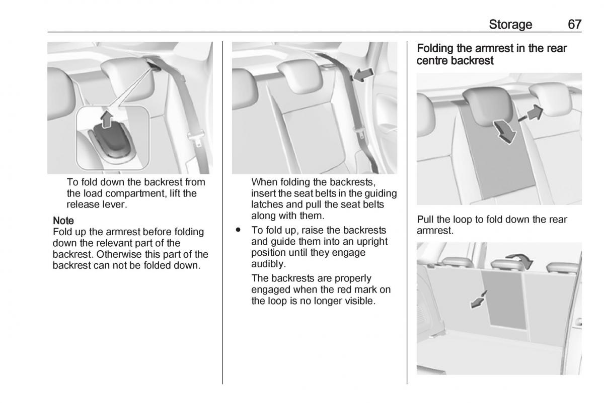 Opel Crossland X owners manual / page 69