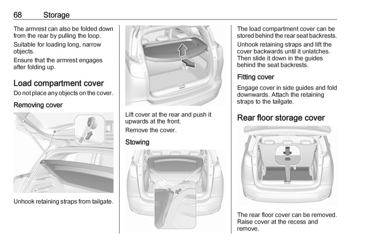 Opel Crossland X owners manual / page 70