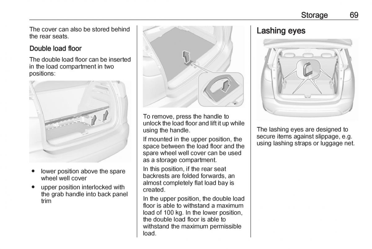 Opel Crossland X owners manual / page 71