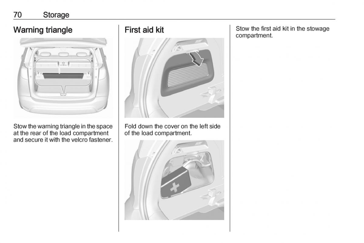 Opel Crossland X owners manual / page 72