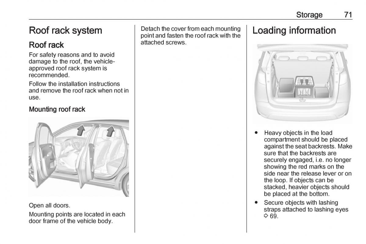 Opel Crossland X owners manual / page 73