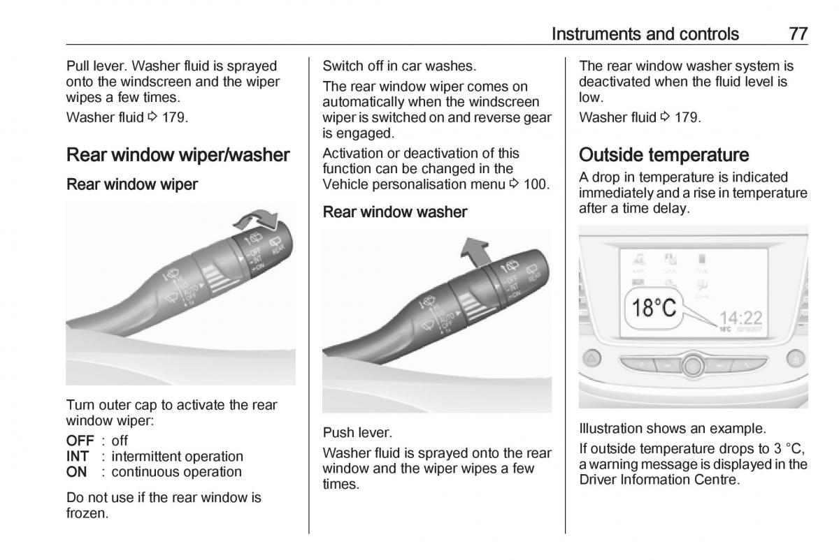 Opel Crossland X owners manual / page 79