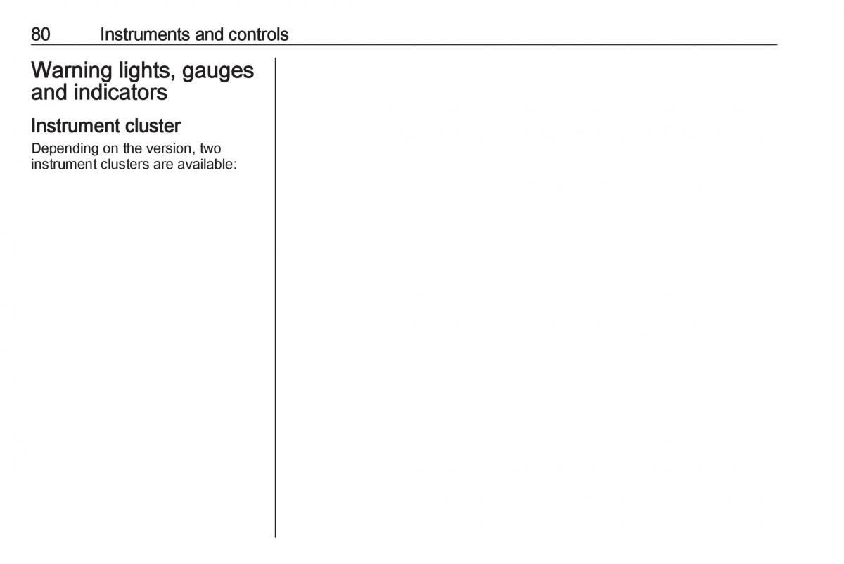 Opel Crossland X owners manual / page 82