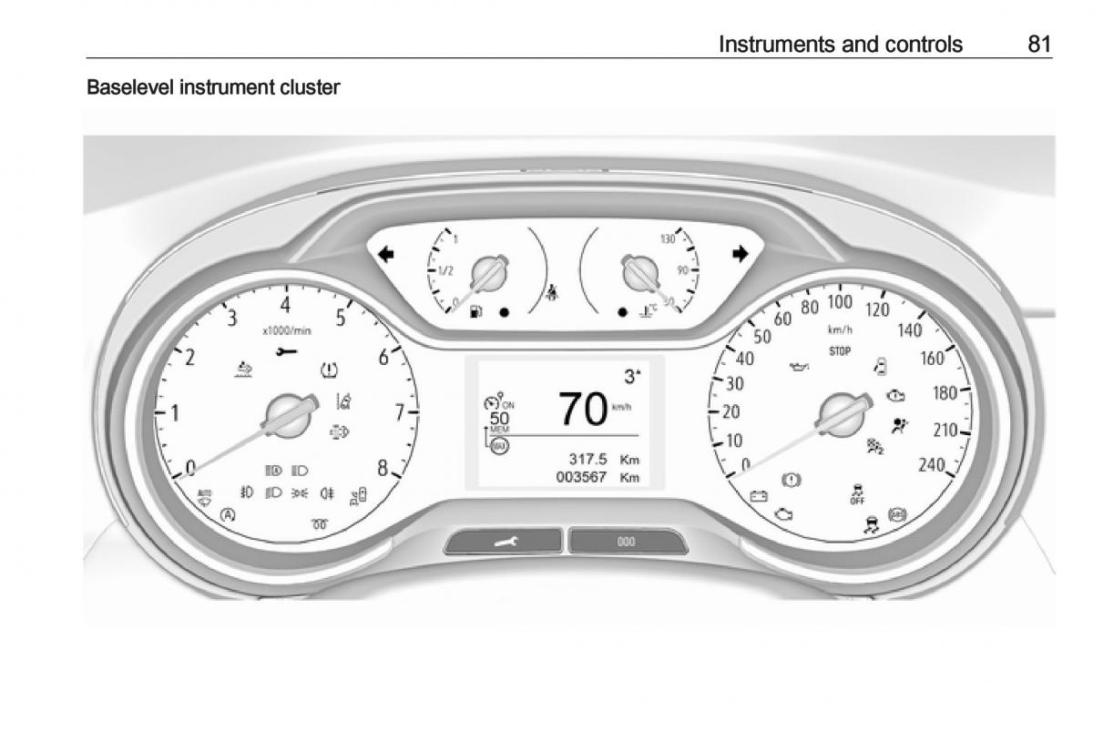 Opel Crossland X owners manual / page 83