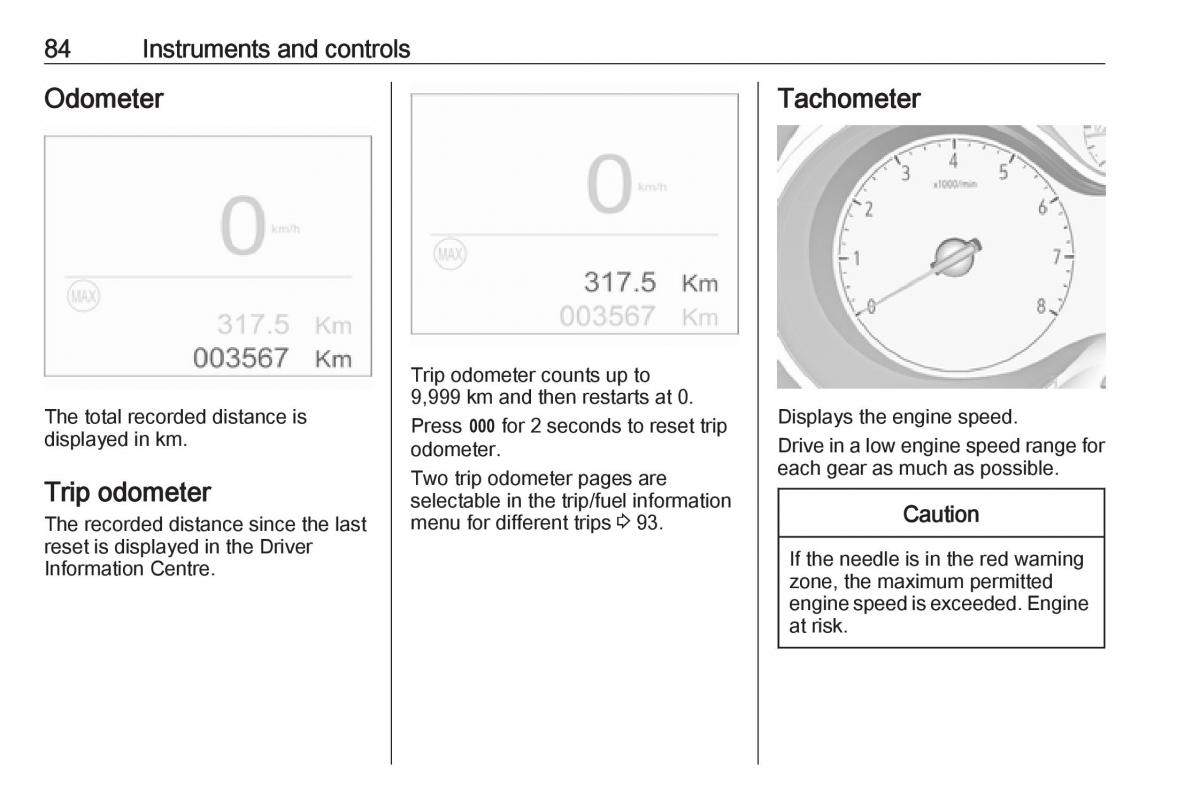 Opel Crossland X owners manual / page 86