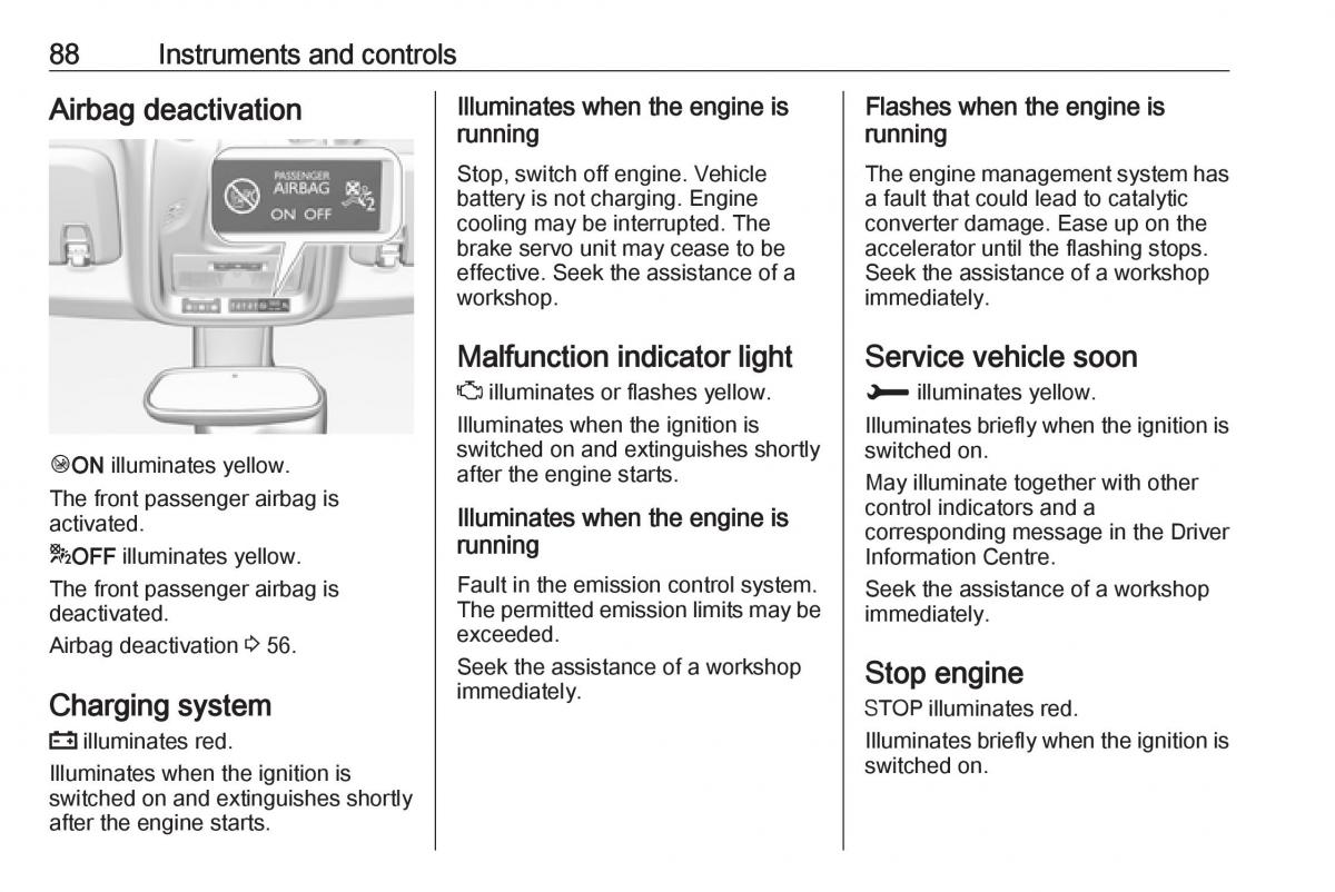 Opel Crossland X owners manual / page 90