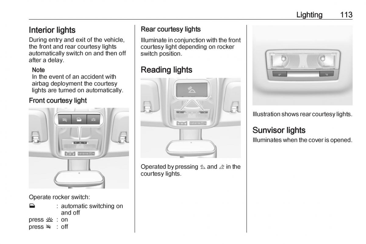 Opel Crossland X owners manual / page 115