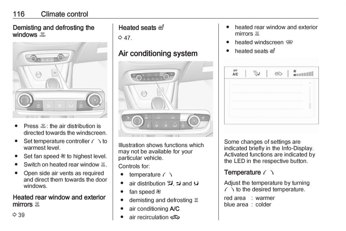 Opel Crossland X owners manual / page 118