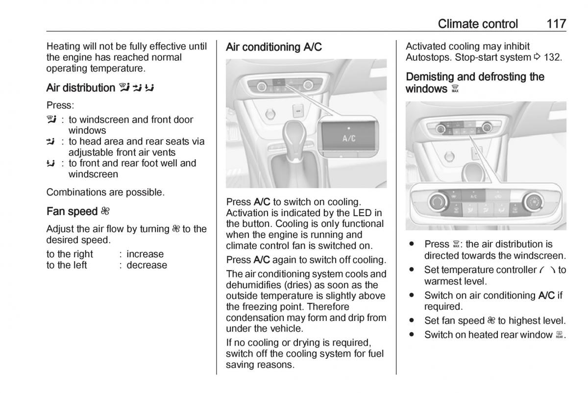 Opel Crossland X owners manual / page 119