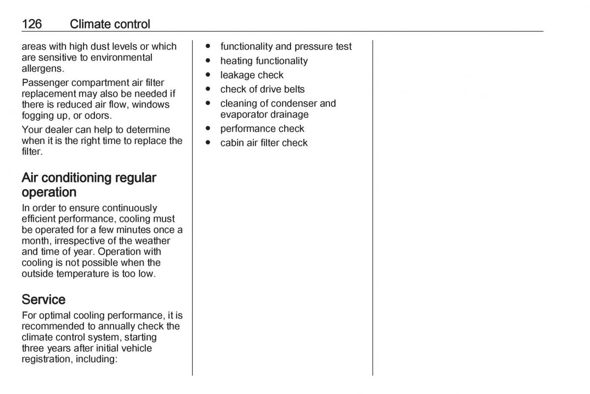 Opel Crossland X owners manual / page 128