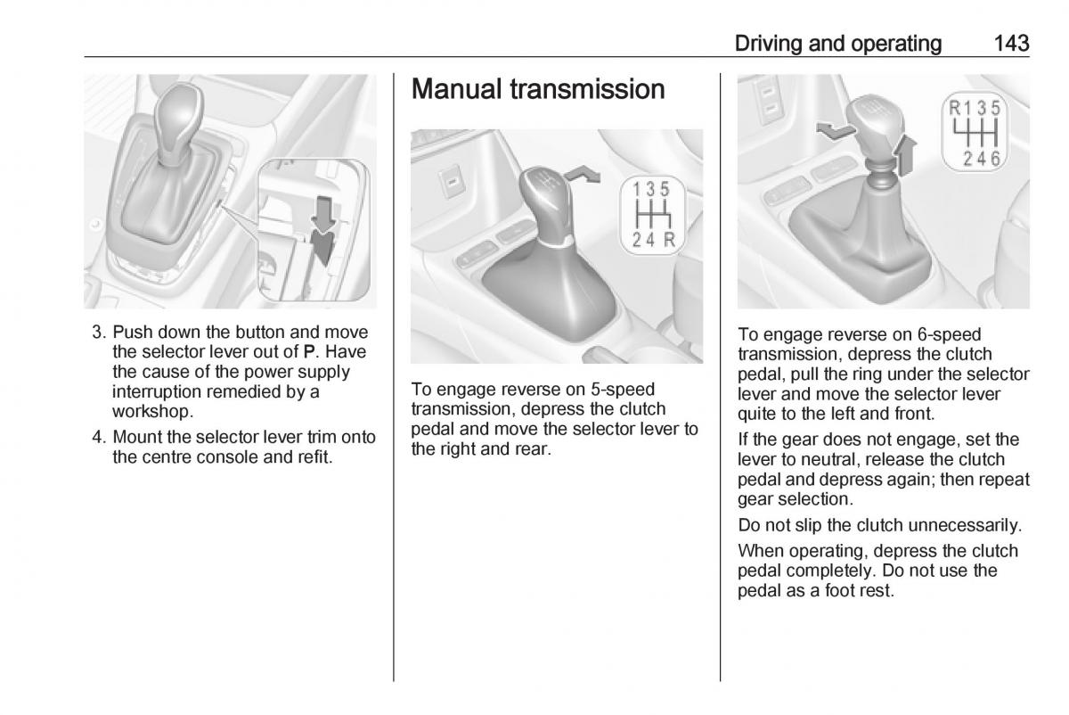 Opel Crossland X owners manual / page 145