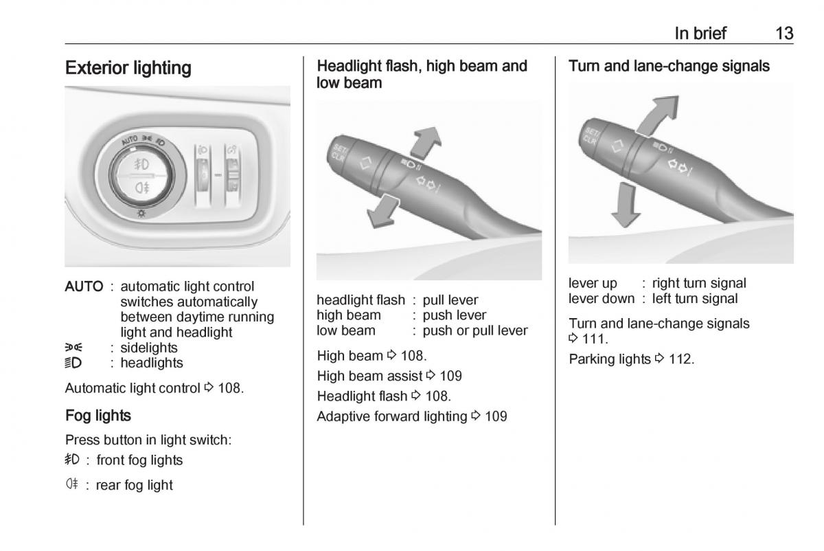 Opel Crossland X owners manual / page 15