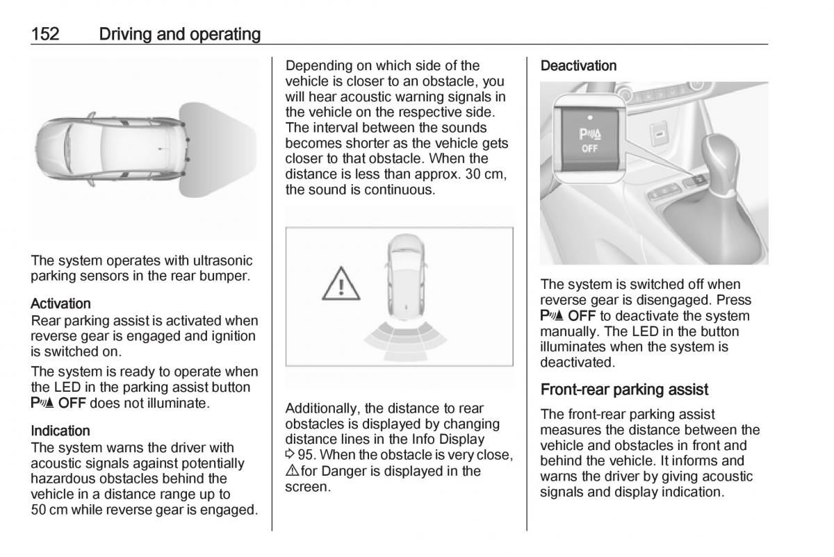 Opel Crossland X owners manual / page 154