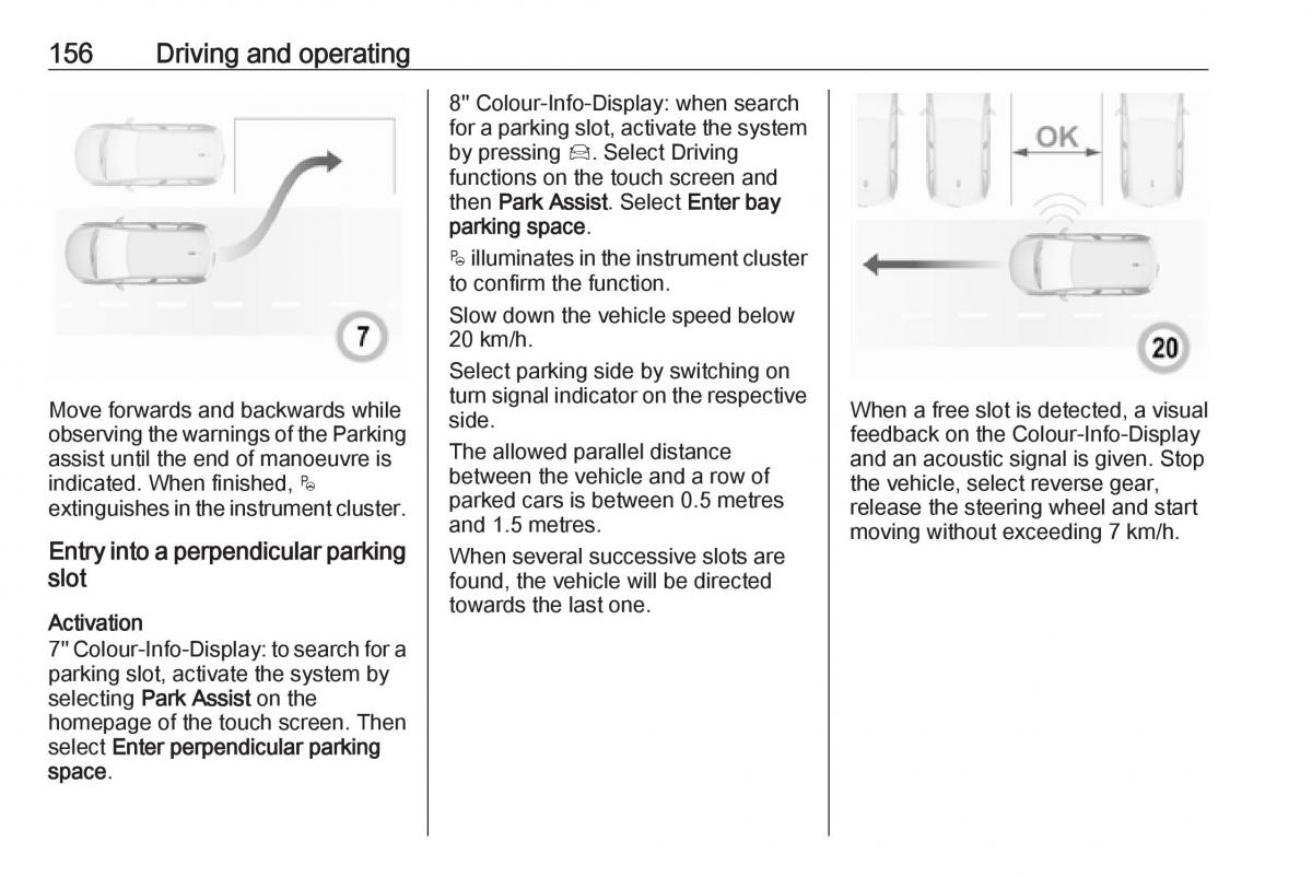 Opel Crossland X owners manual / page 158