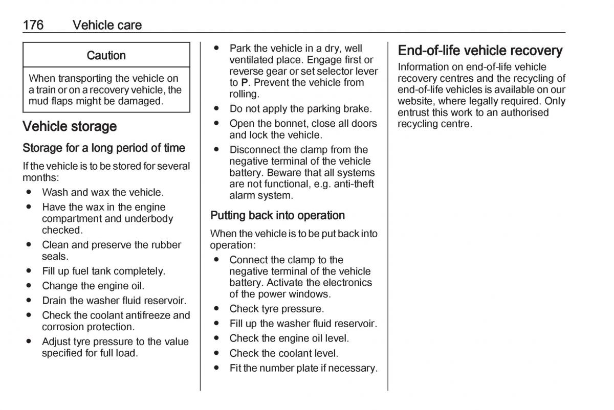 Opel Crossland X owners manual / page 178