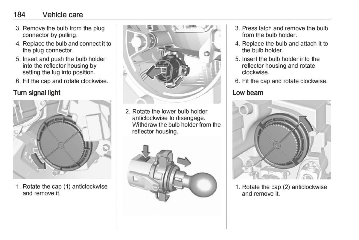 Opel Crossland X owners manual / page 186