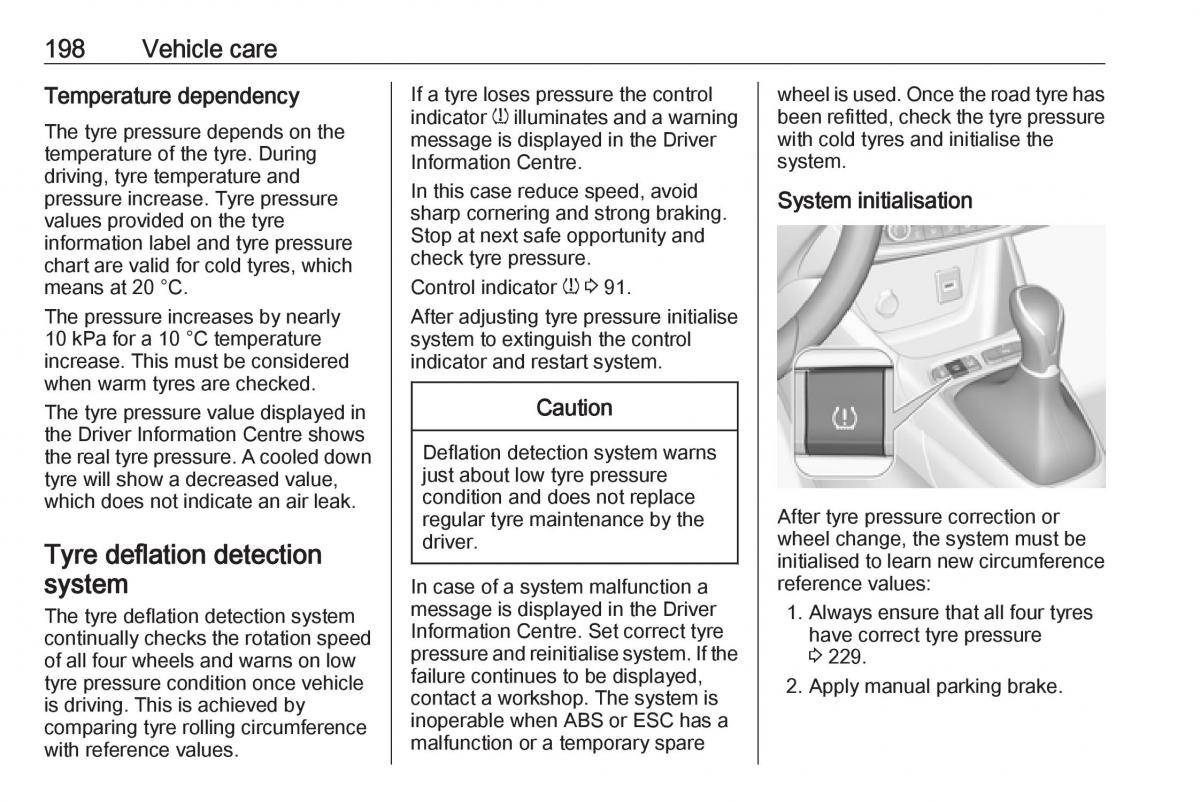 Opel Crossland X owners manual / page 200