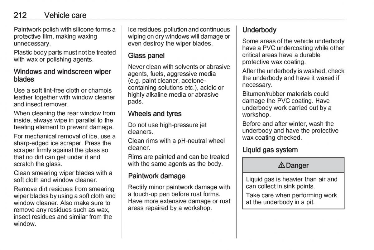 Opel Crossland X owners manual / page 214