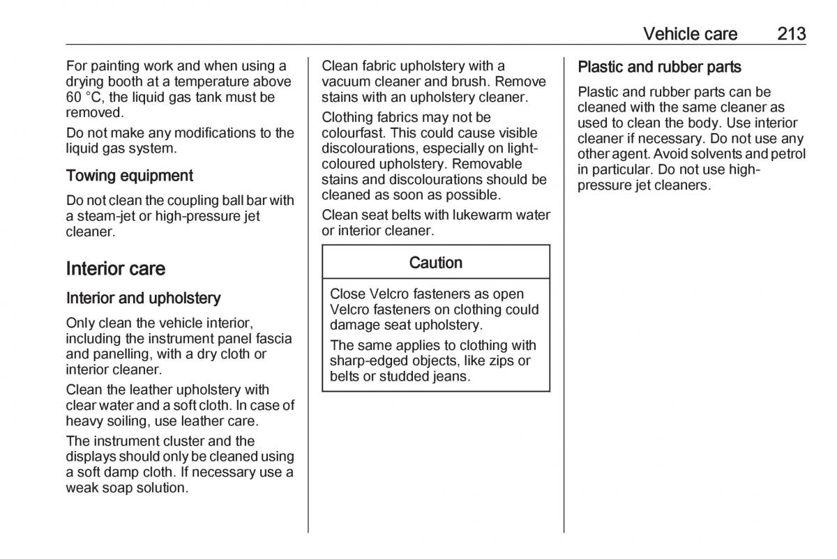 Opel Crossland X owners manual / page 215